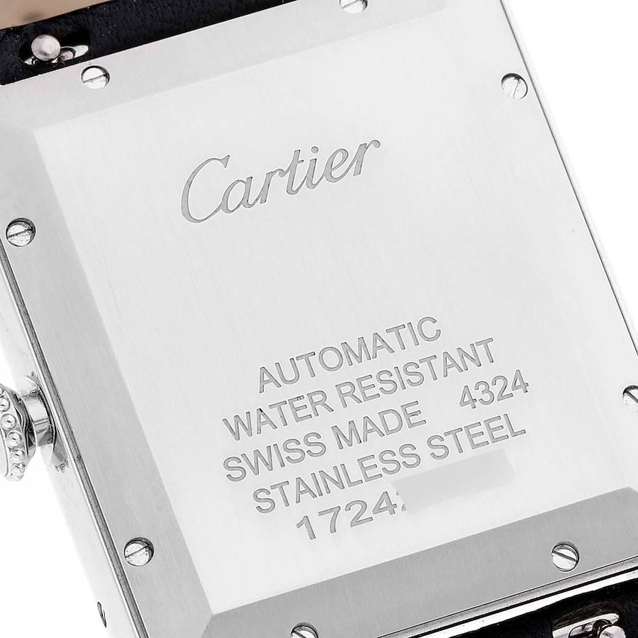 Cartier Tank Must Large Steel Silver Dial Mens Watch WSTA0040 Unworn 2