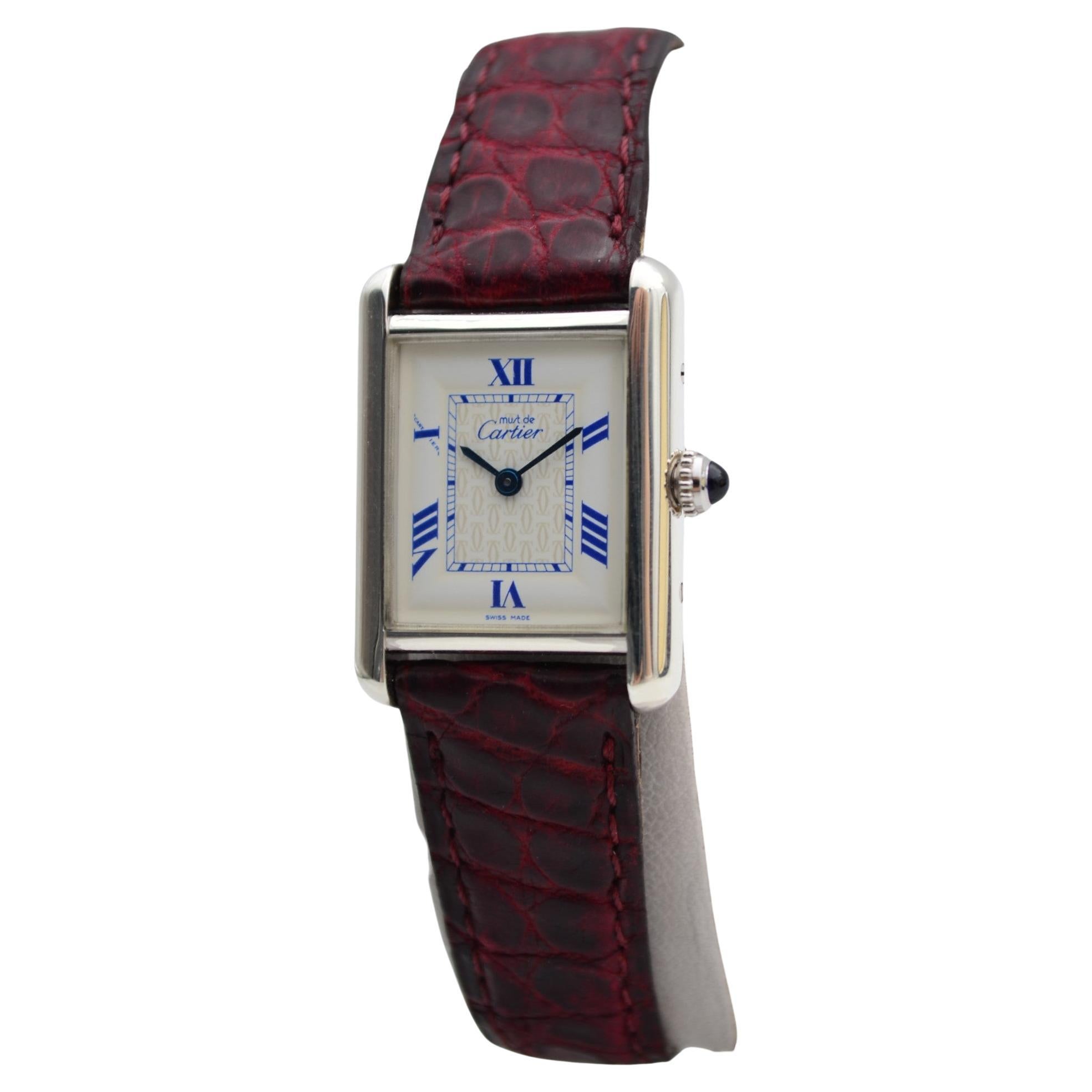 Cartier Tank Must Quartz Lady Sterling Silver 22x30 Ref: 2416