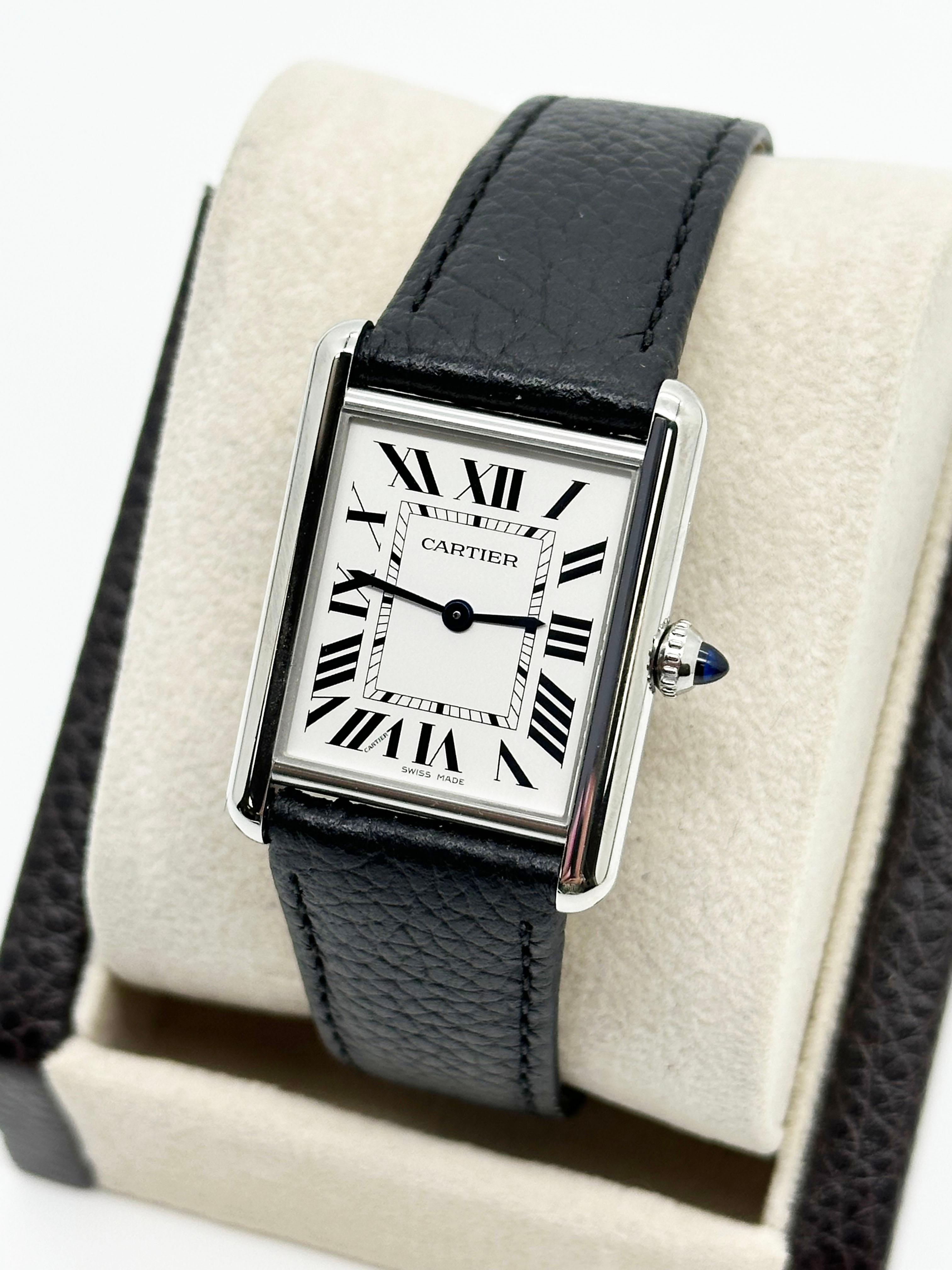 Cartier Tank Must Ref 4323 WSTA0041 Acero inoxidable Esfera plateada Caja Papeles 2