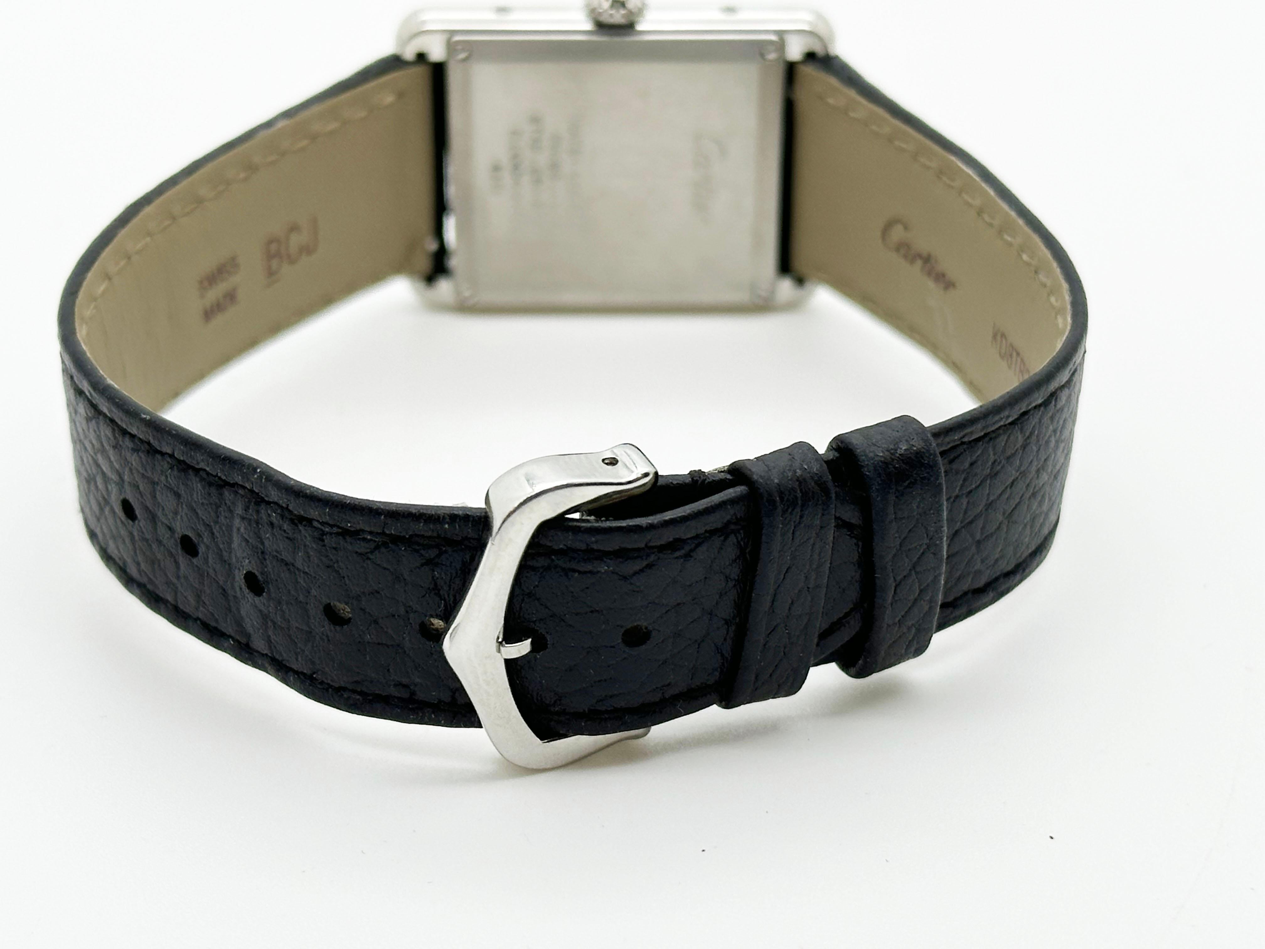 Cartier Tank Must Ref 4323 WSTA0041 Acero inoxidable Esfera plateada Caja Papeles 3