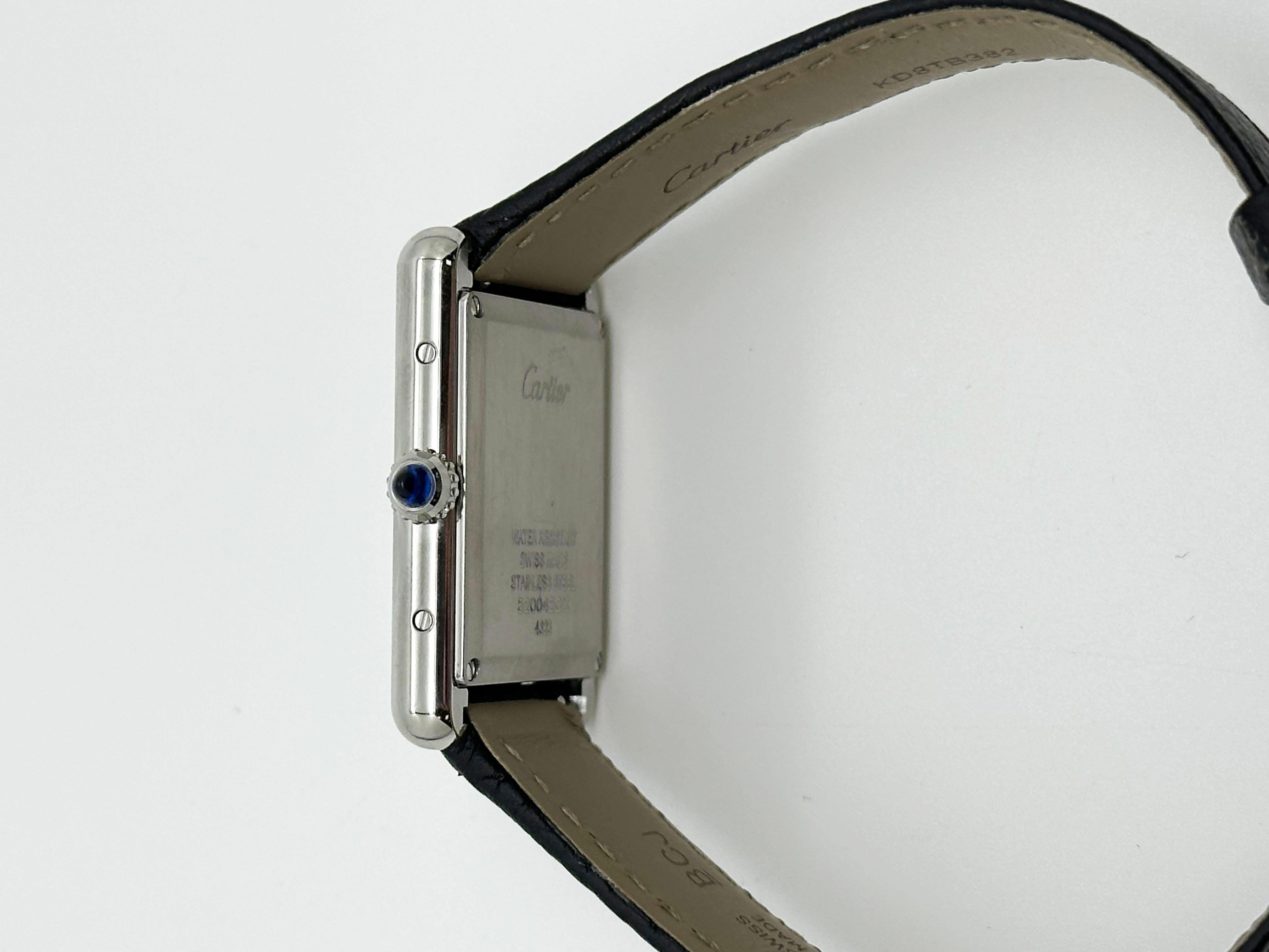 Cartier Tank Must Ref 4323 WSTA0041 Acero inoxidable Esfera plateada Caja Papeles 5