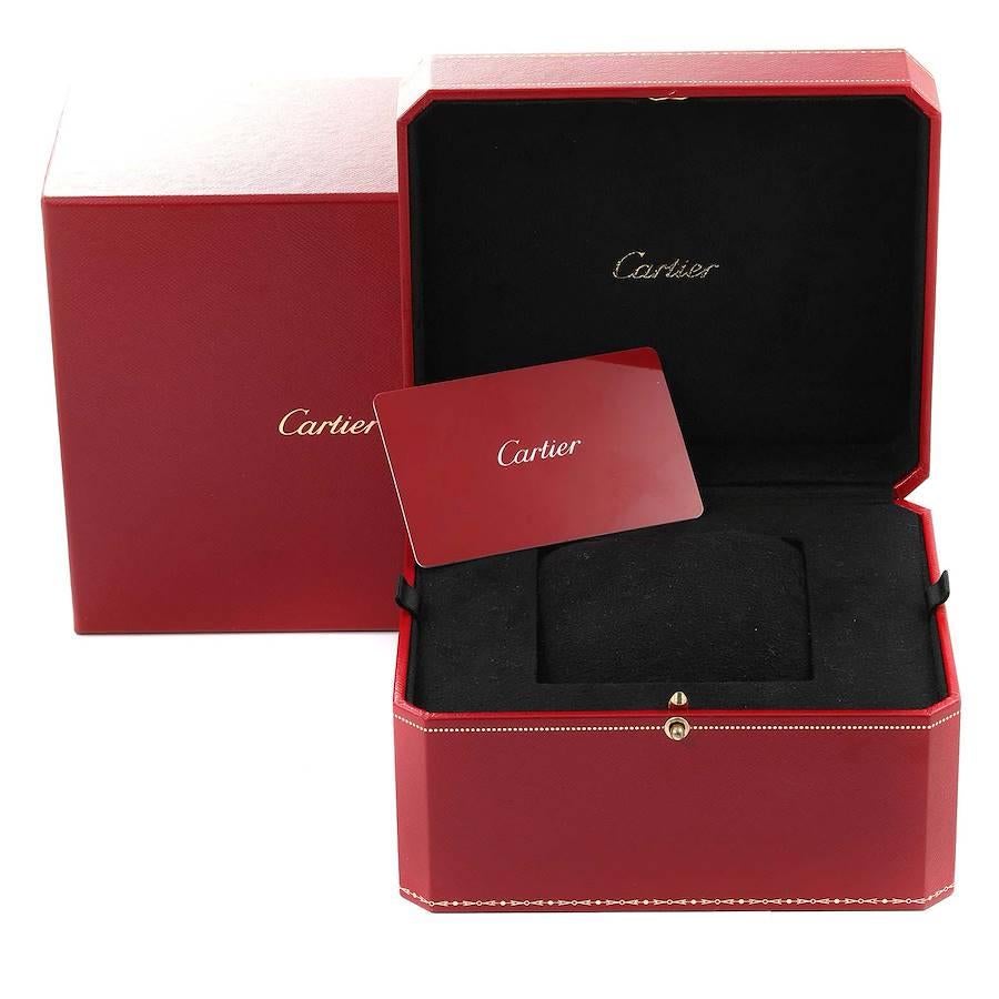Cartier Tank Must Small Steel Diamond Bezel Ladies Watch W4TA0016 Box Card 4