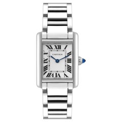 Cartier Tank Must Small Steel Silver Dial Ladies Watch WSTA0051