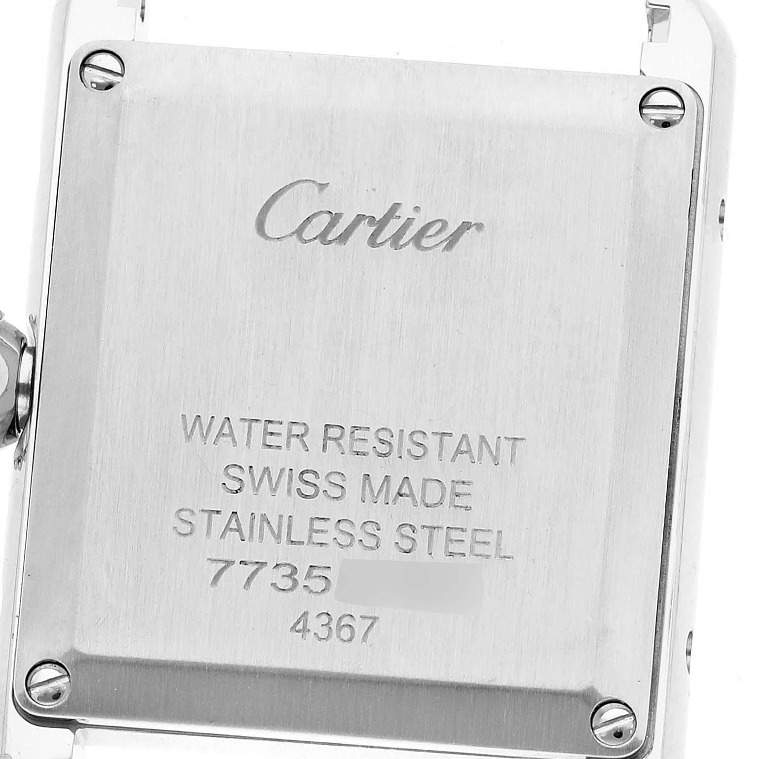 Cartier Tank Must Small Steel Silver Dial Ladies Watch WSTA0060 1