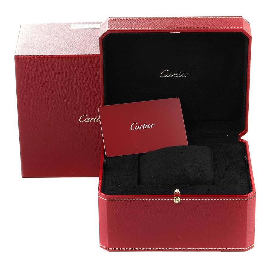Cartier Tank Must SolarBeat Blaues Riemen Damen Stahluhr WSTA0062 Ungetragen im Angebot 8