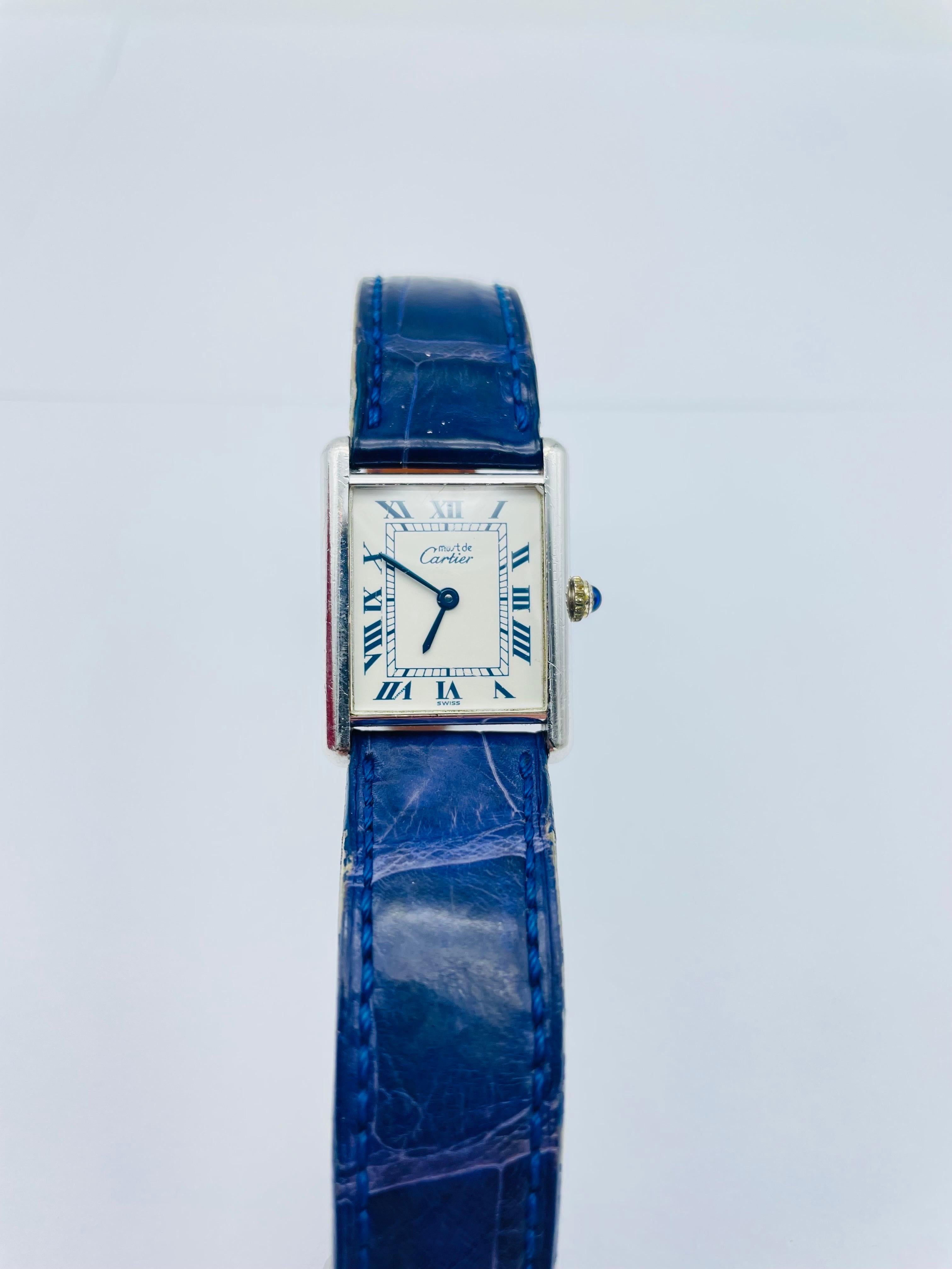 The Cartier Tank Must Watch in Silver Ref: 1616 is a true gem in the world of timepieces. From the iconic Cartier brand, this watch is a stunning example of classic design and superior craftsmanship. The Tank Must collection is renowned for its