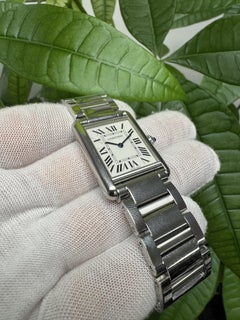Cartier Tank Must WSTA0052 Large Steel Silver Dial Watch