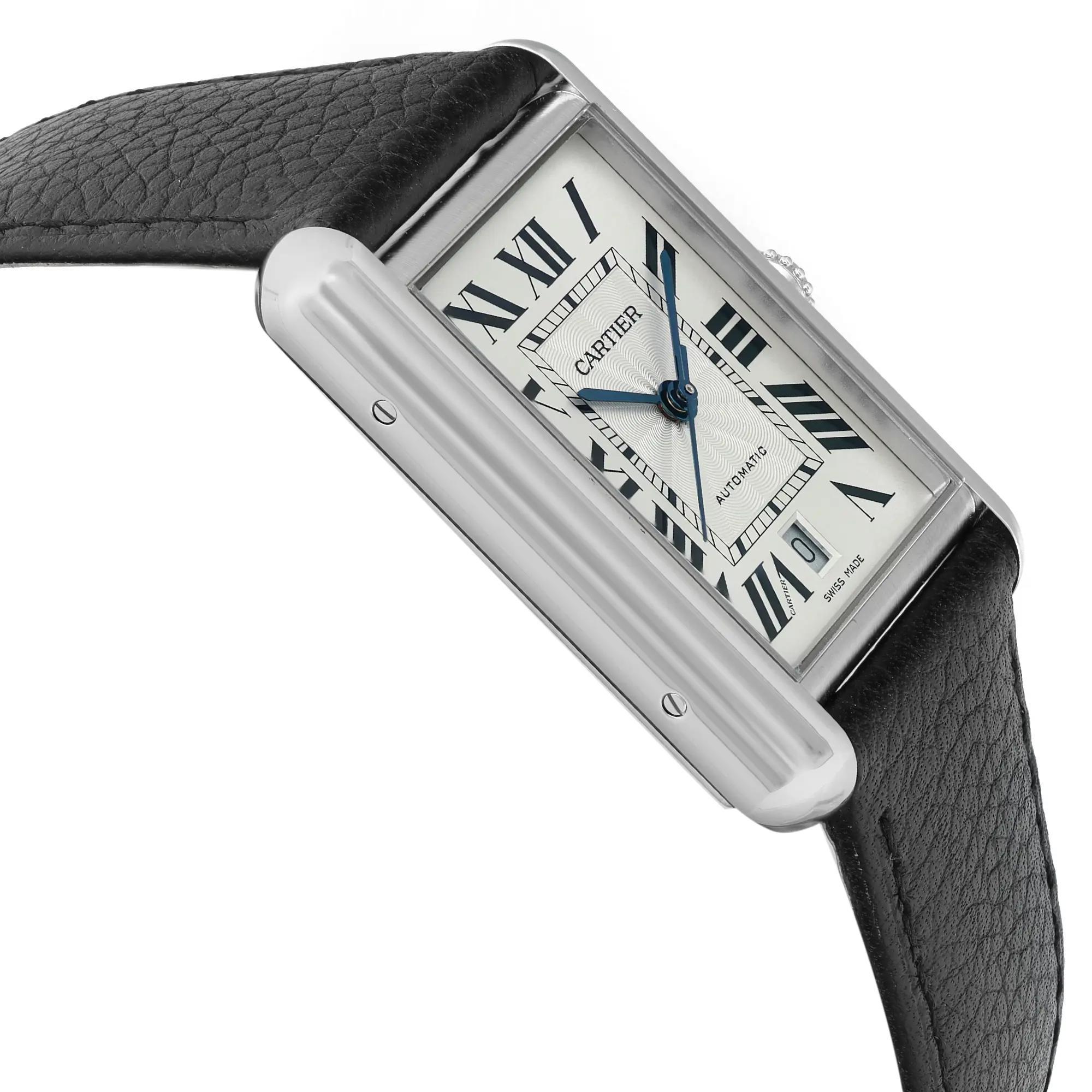 Cartier Tank Must XL 31mm x 41mm Acier Cadran Argent Montre Automatique WSTA0040 Unisexe en vente