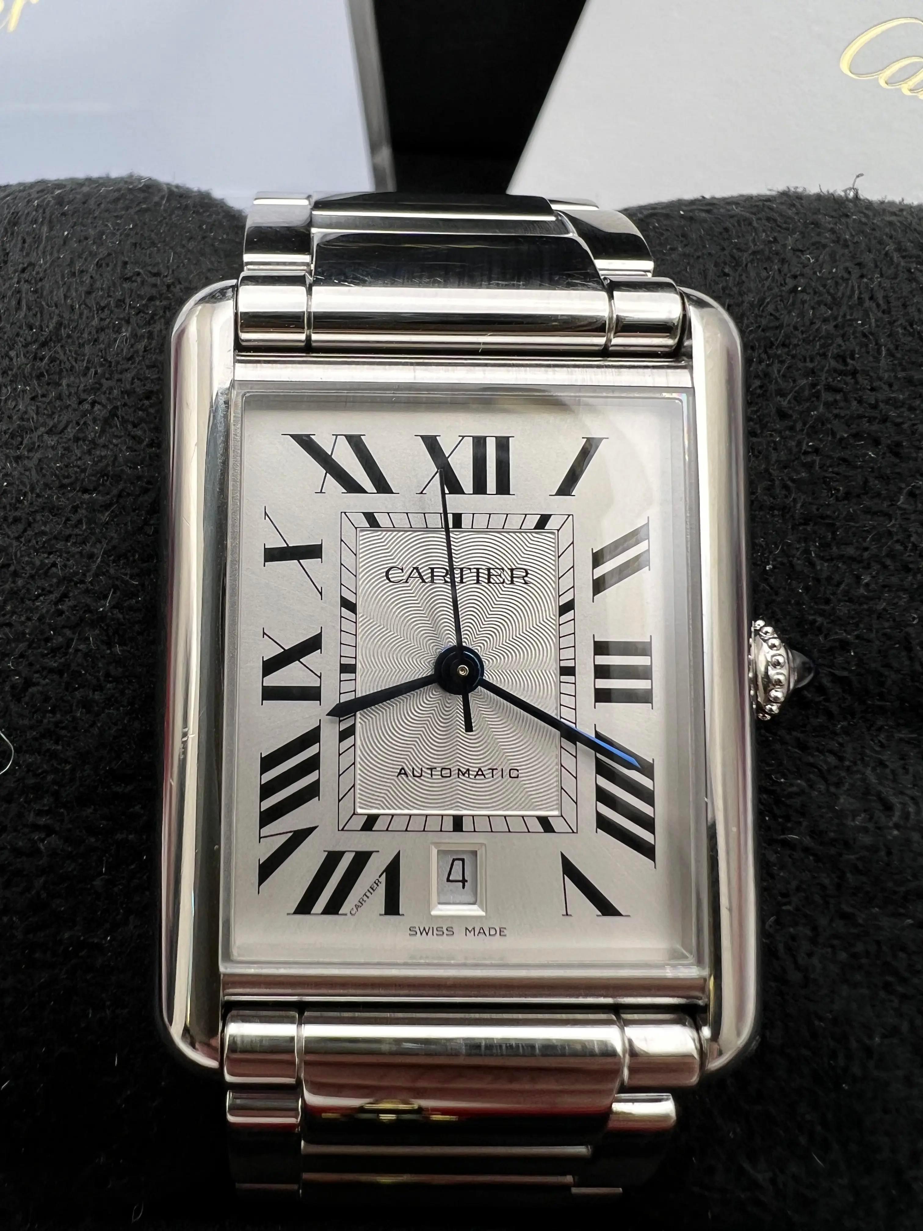 Cartier Tank Must XL 31mm x 41mm WSTA0053 Silber Zifferblatt Box Papiere im Angebot 3
