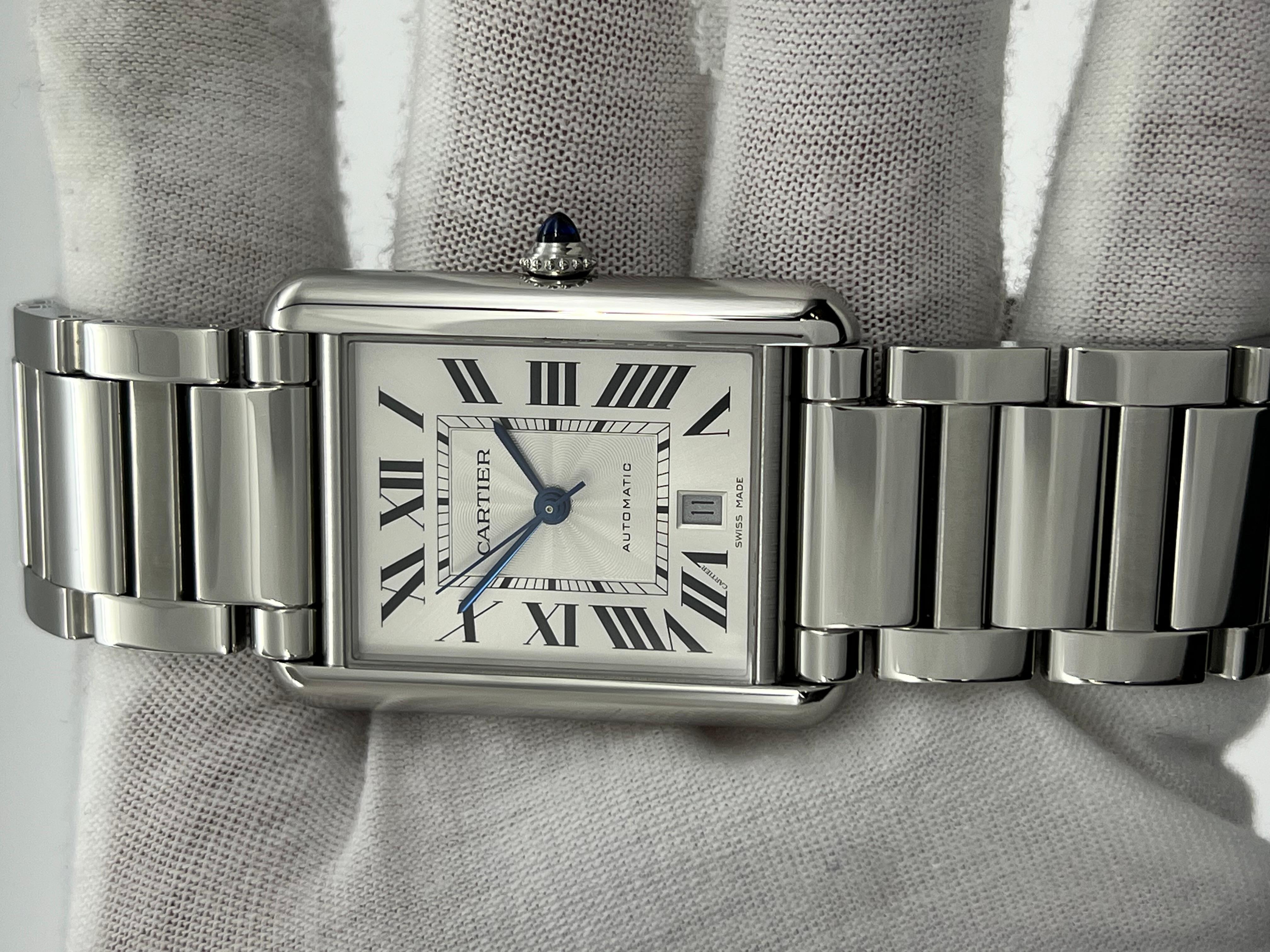 Cartier Tank Must XL WSTA0053 4490 Stainless Steel Box Paper 2023 1