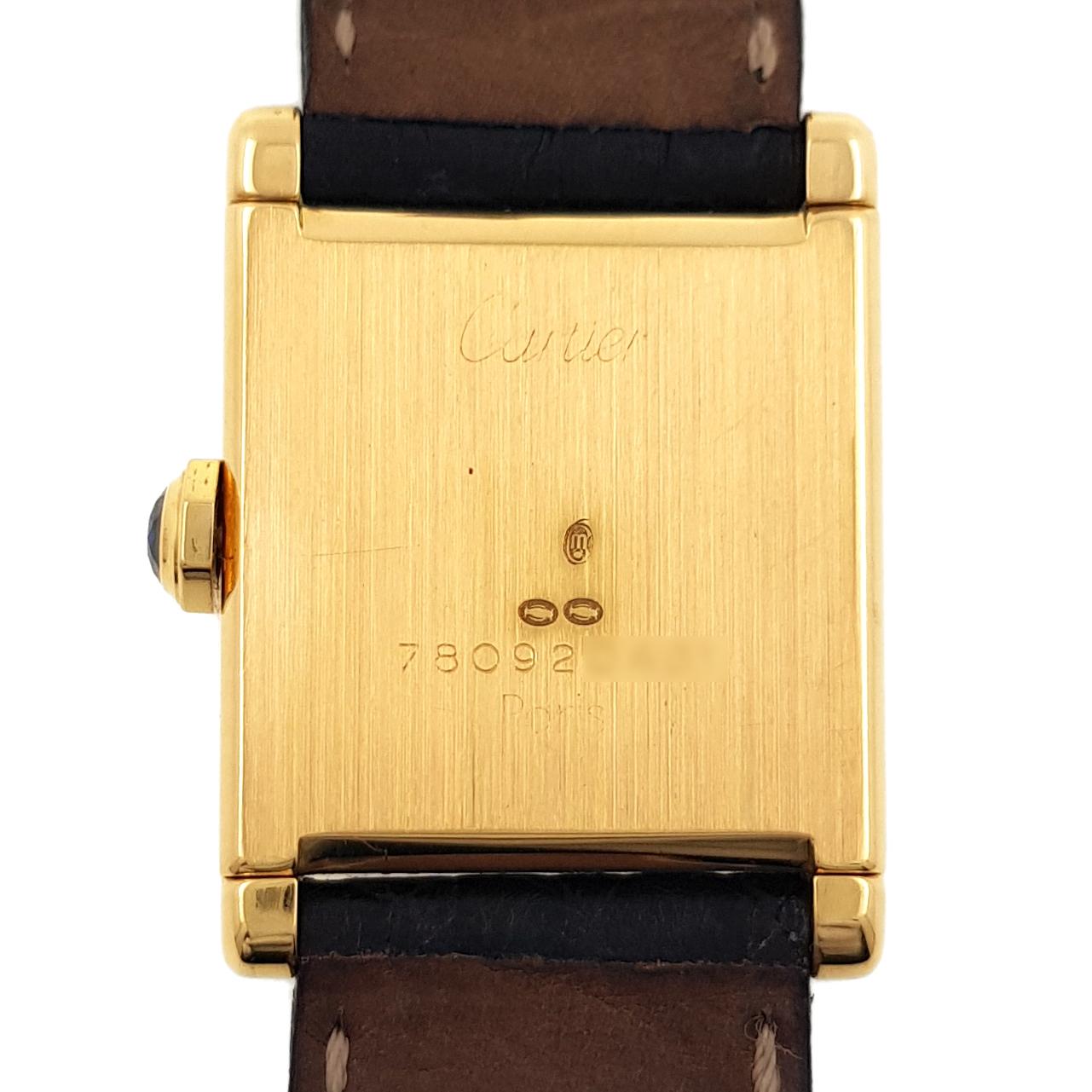 Cartier Tank Normale Large Model 1973 GM LM 18k 750 Gold Ref 78092 Folding Clasp 6