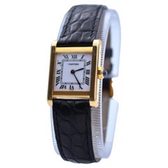 Cartier Tank Normale Paris 23x30mm Gelbgold Handaufzug Ref 78092