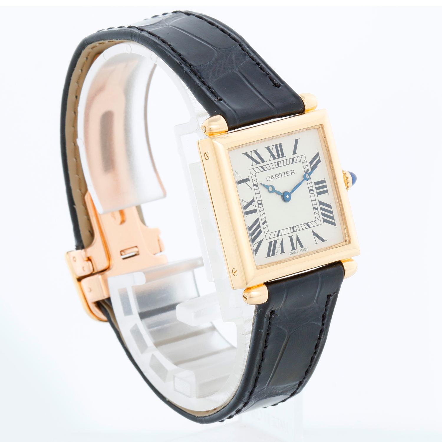 Women's or Men's Cartier Tank Obus Men's or Ladies 18k Yellow Gold Watch WB800151 1630