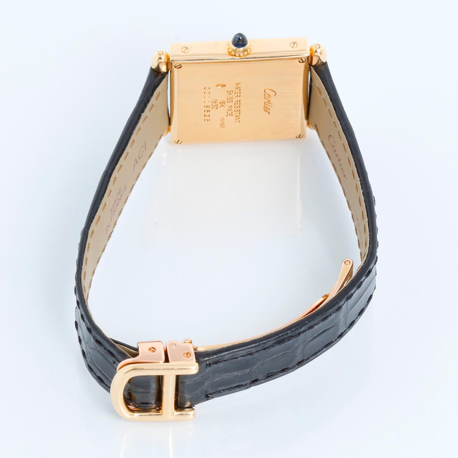 Cartier Tank Obus Men's or Ladies 18k Yellow Gold Watch WB800151 1630 2