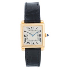 Cartier Tank Obus Men's or Ladies 18k Yellow Gold Watch WB800151 1630