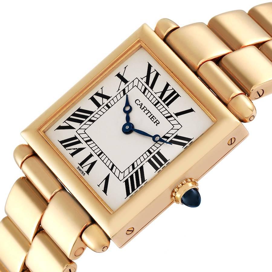 Cartier Tank Obus Prevee Collection 18k Yellow Gold Ladies Watch W15122N7 1