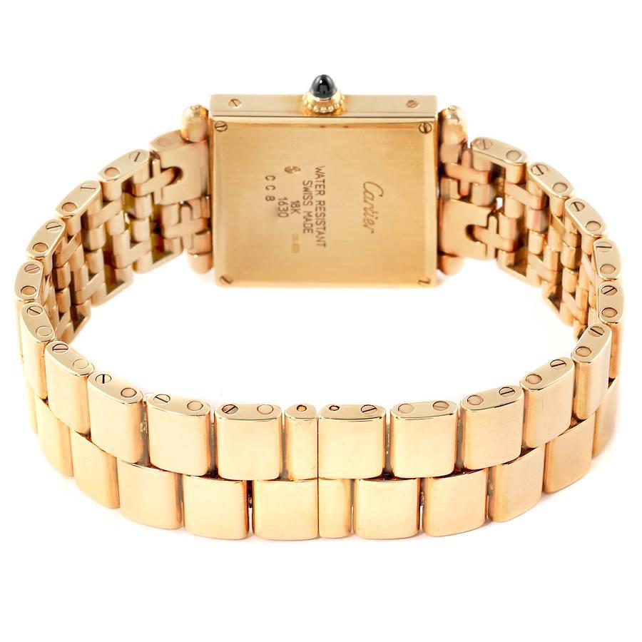 Cartier Tank Obus Prevee Collection 18k Yellow Gold Ladies Watch W15122N7 2