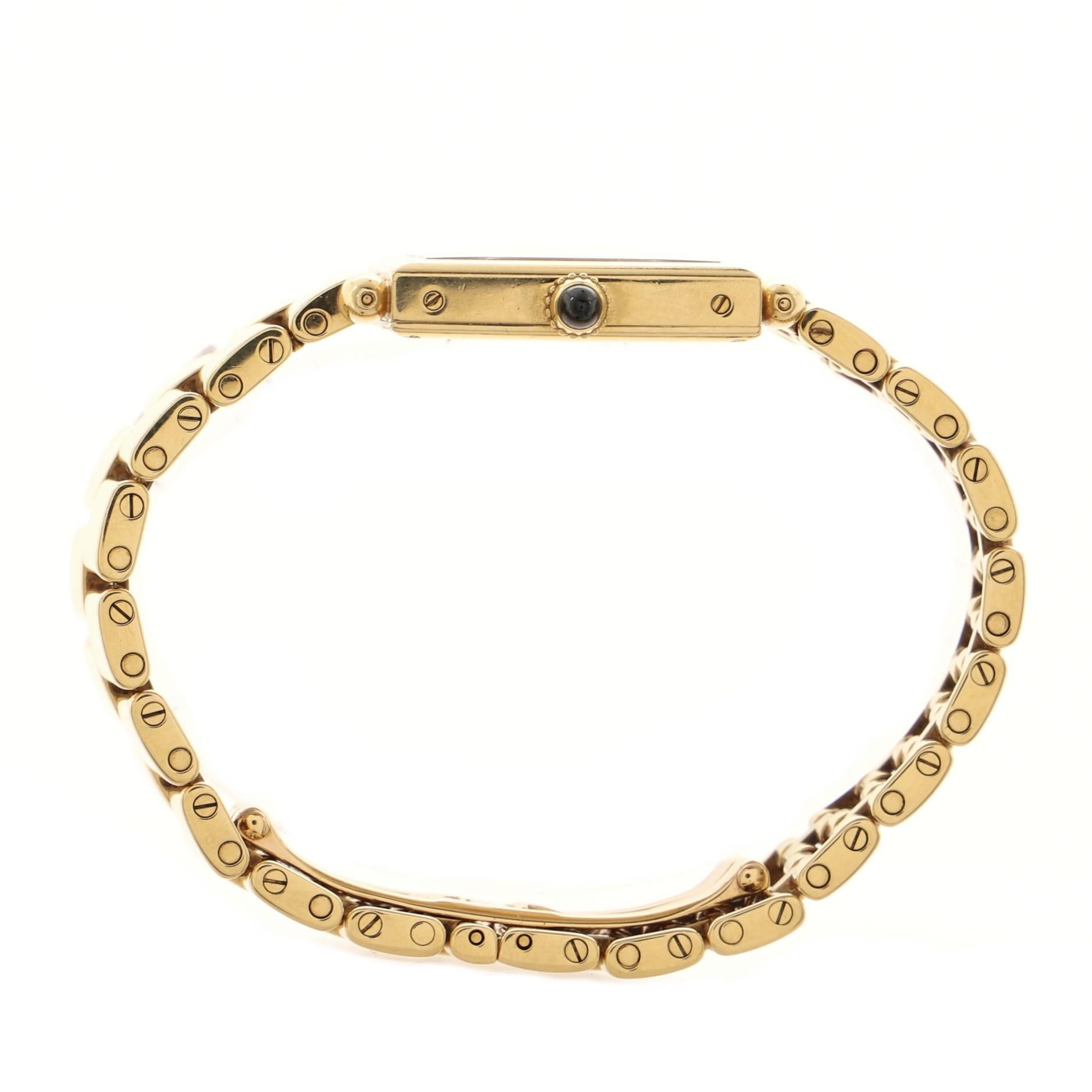 Cartier: Gelbgold-Uhr Tank Obus Quarz 25 1