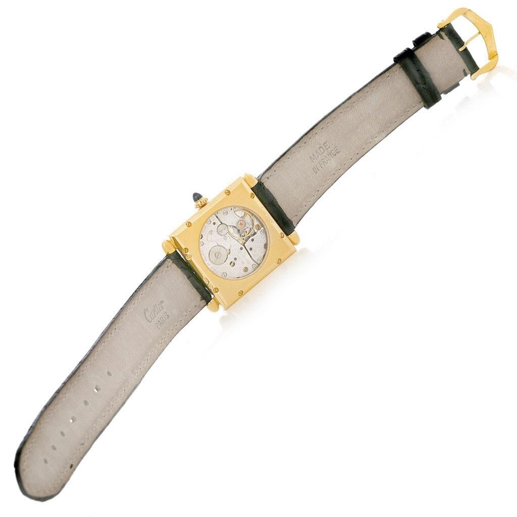 Cartier Tank Obus Yellow Gold Privee Paris CPCP Manual Watch W1527551 3