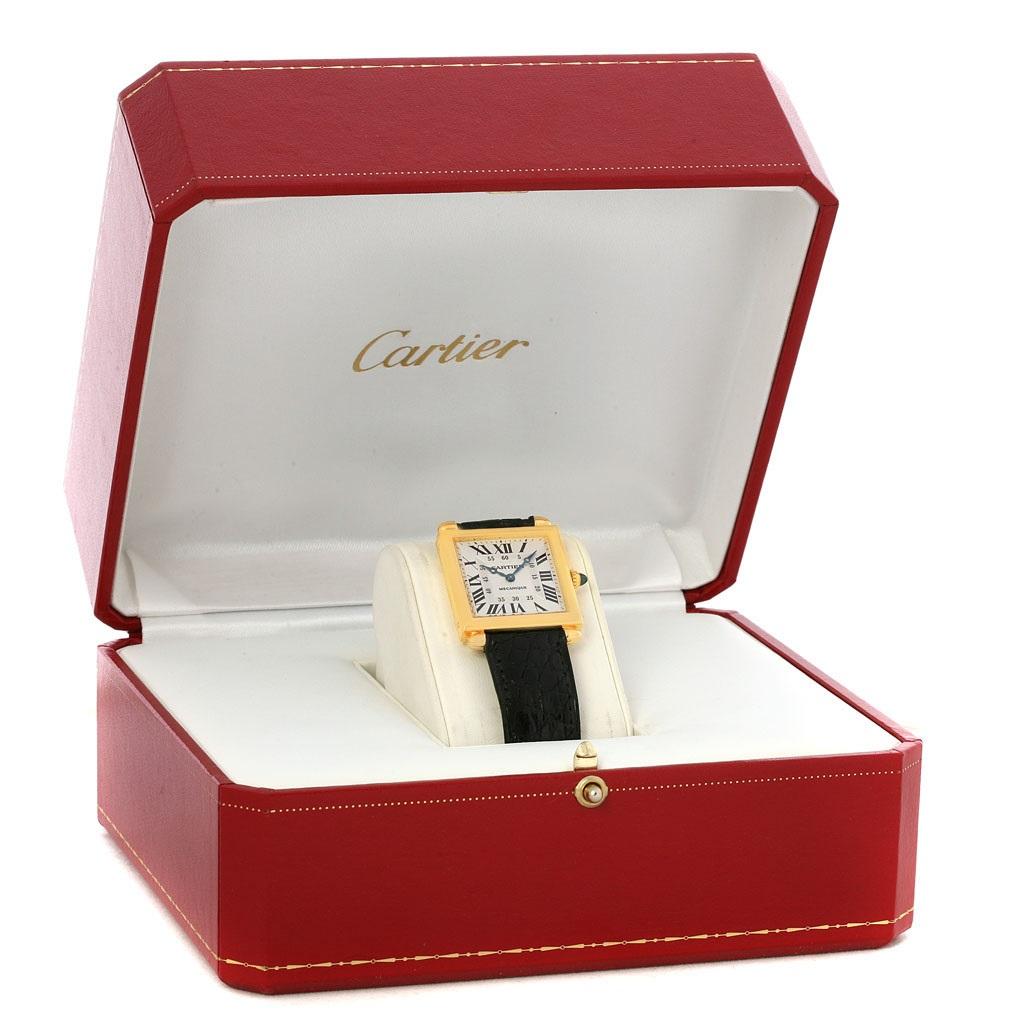 Cartier Tank Obus Yellow Gold Privee Paris CPCP Manual Watch W1527551 6