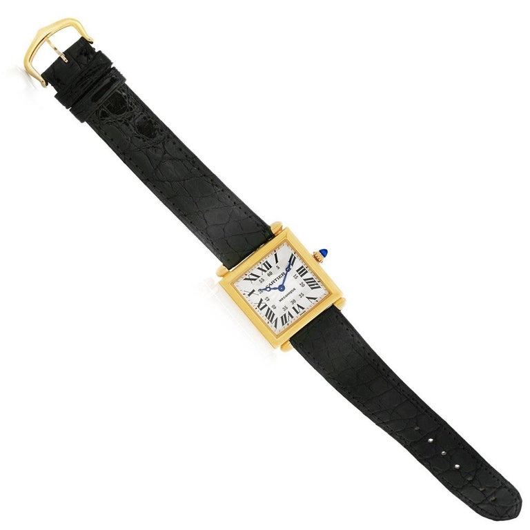 Cartier Tank Obus Yellow Gold Privee Paris CPCP Manual Watch W1527551 ...