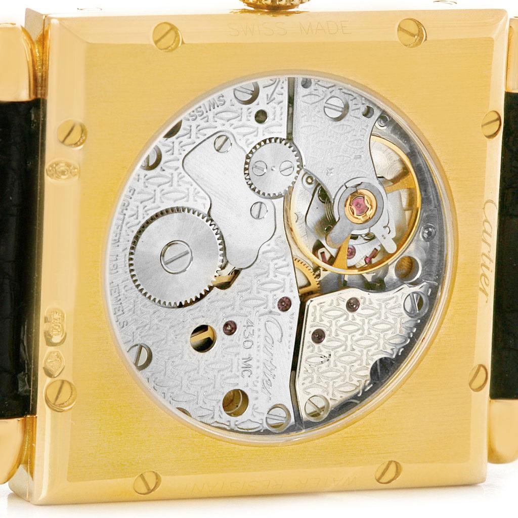 Men's Cartier Tank Obus Yellow Gold Privee Paris CPCP Manual Watch W1527551 For Sale