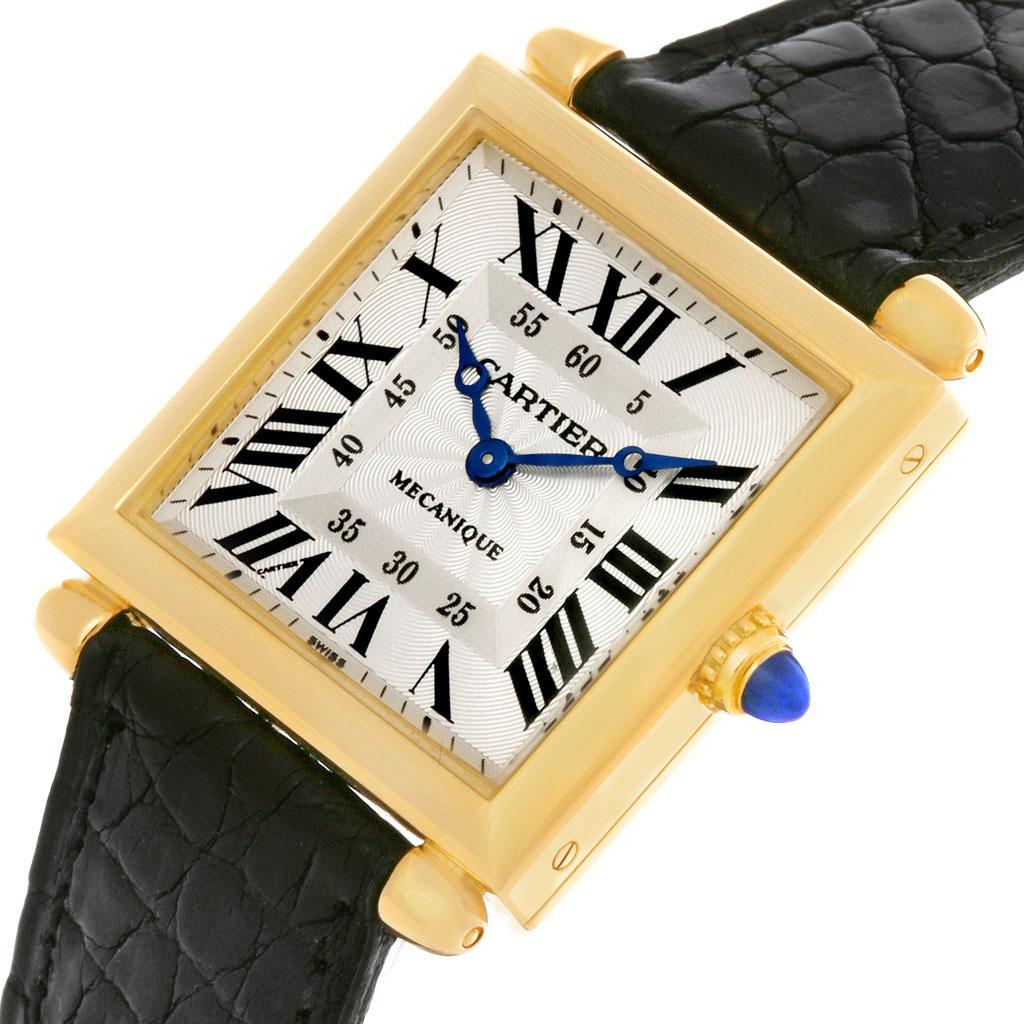Cartier Tank Obus Yellow Gold Privee Paris CPCP Manual Watch W1527551 2