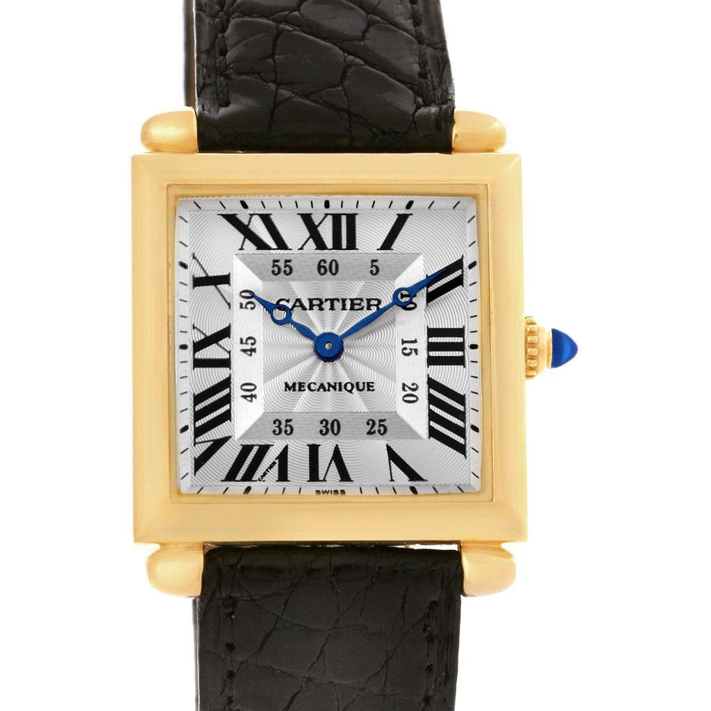 Cartier Tank Obus Yellow Gold Privee Paris CPCP Manual Watch W1527551