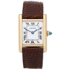 Cartier Tank Paris 18 Karat Yellow Gold Wristwatch