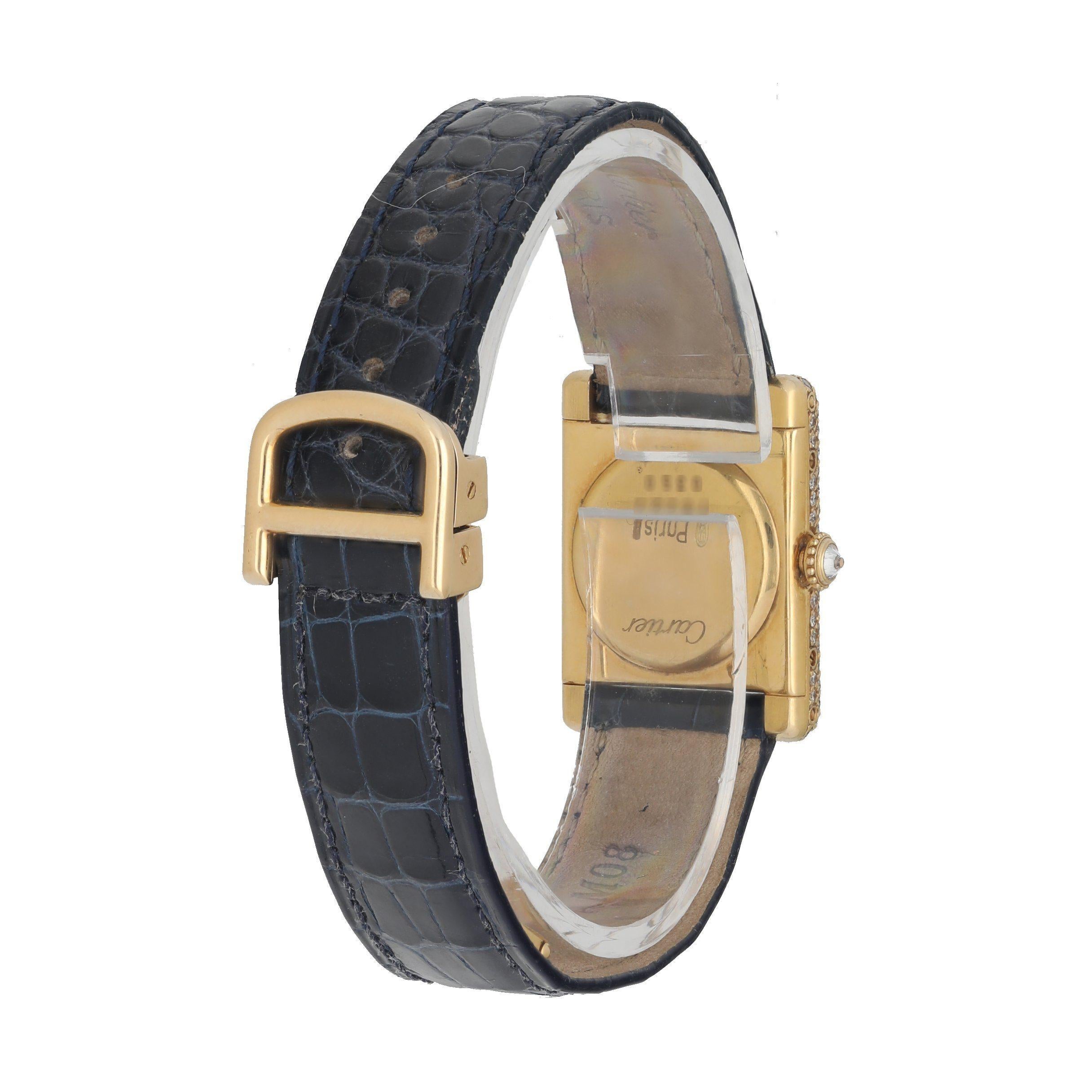cartier tank nero