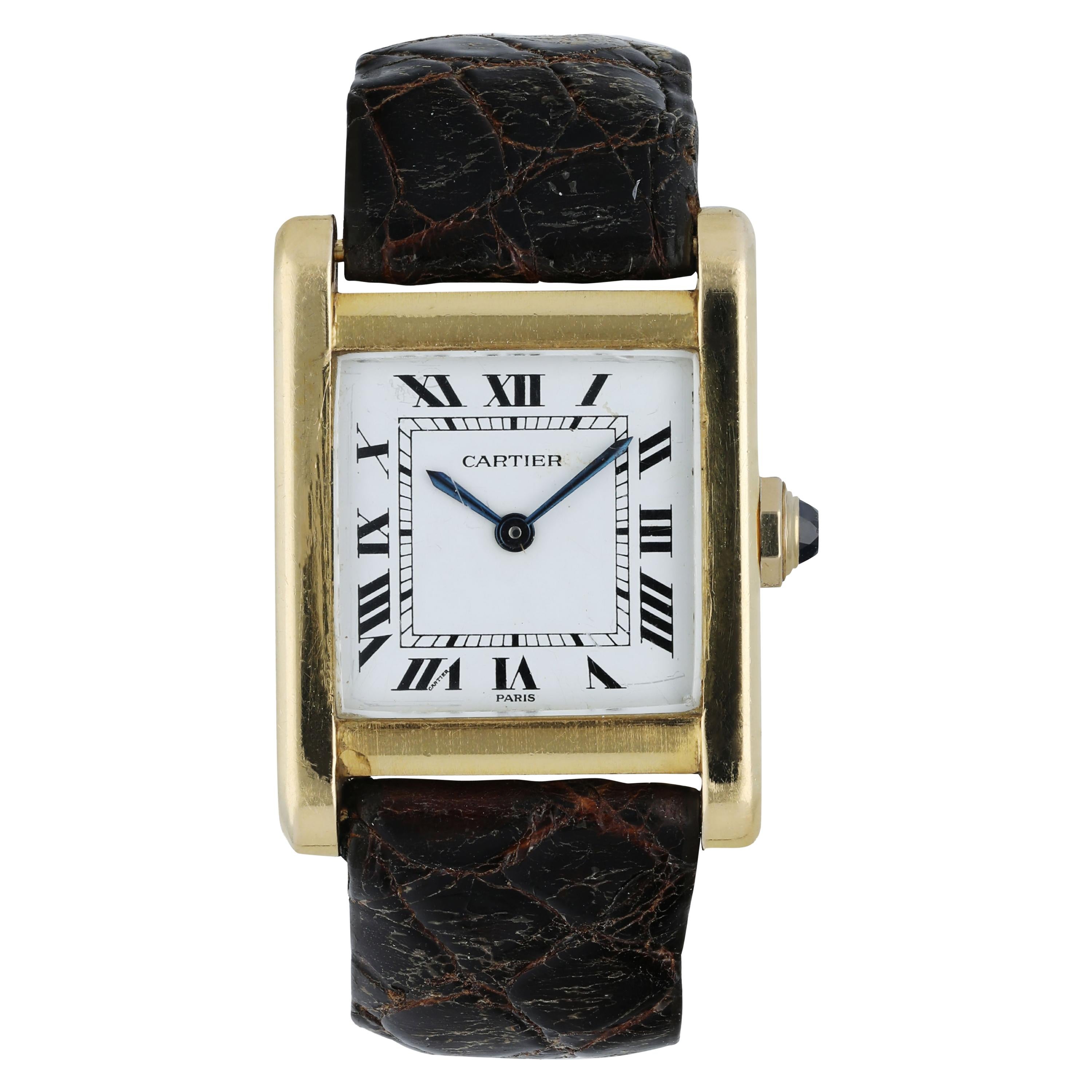 Cartier Tank Paris Ladies Rare Watch For Sale