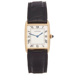 Cartier Tank Paris Mecanique 18 Karat Yellow Gold 2425