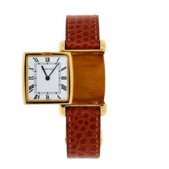 Cartier Tank Reverso Dual Time Zone Vintage in 18 karat Yellow Gold