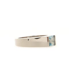 Cartier Tank Ring 18K White Gold and Aquamarine