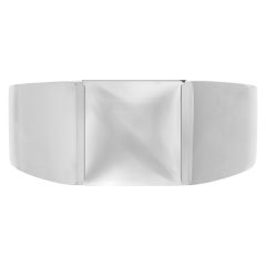 Cartier Tank Ring aus 18k Weißgold mit Mondstein