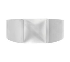 Cartier Tank Ring in 18k White Gold with Moonstone