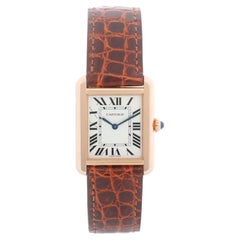 Cartier Tank Solo 18K Rose  Gold Men's Watch W5200024 3168