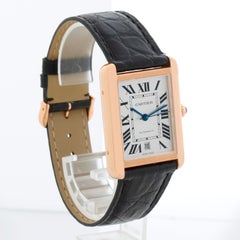 Cartier Tank Solo 18k Rose Gold & Stainless Steel XL W5200026 3514