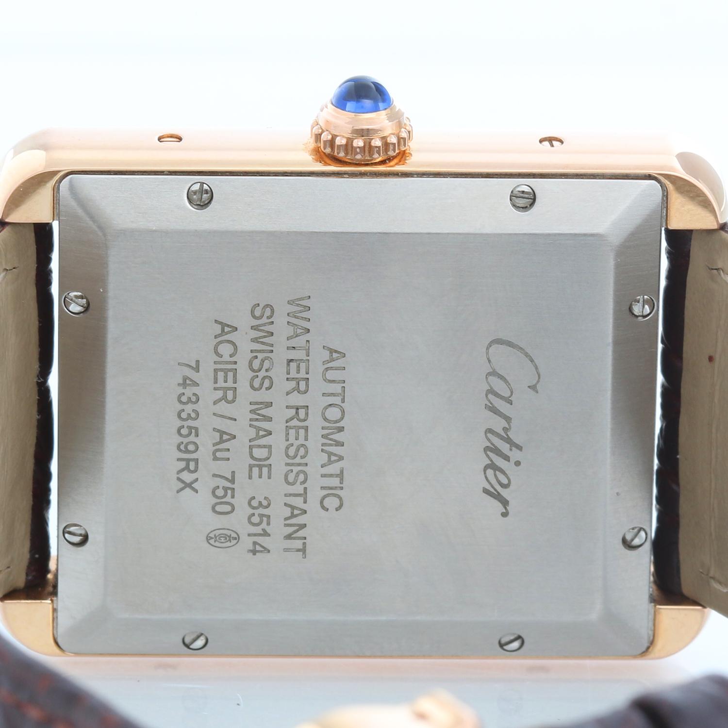 cartier tank solo xl gold