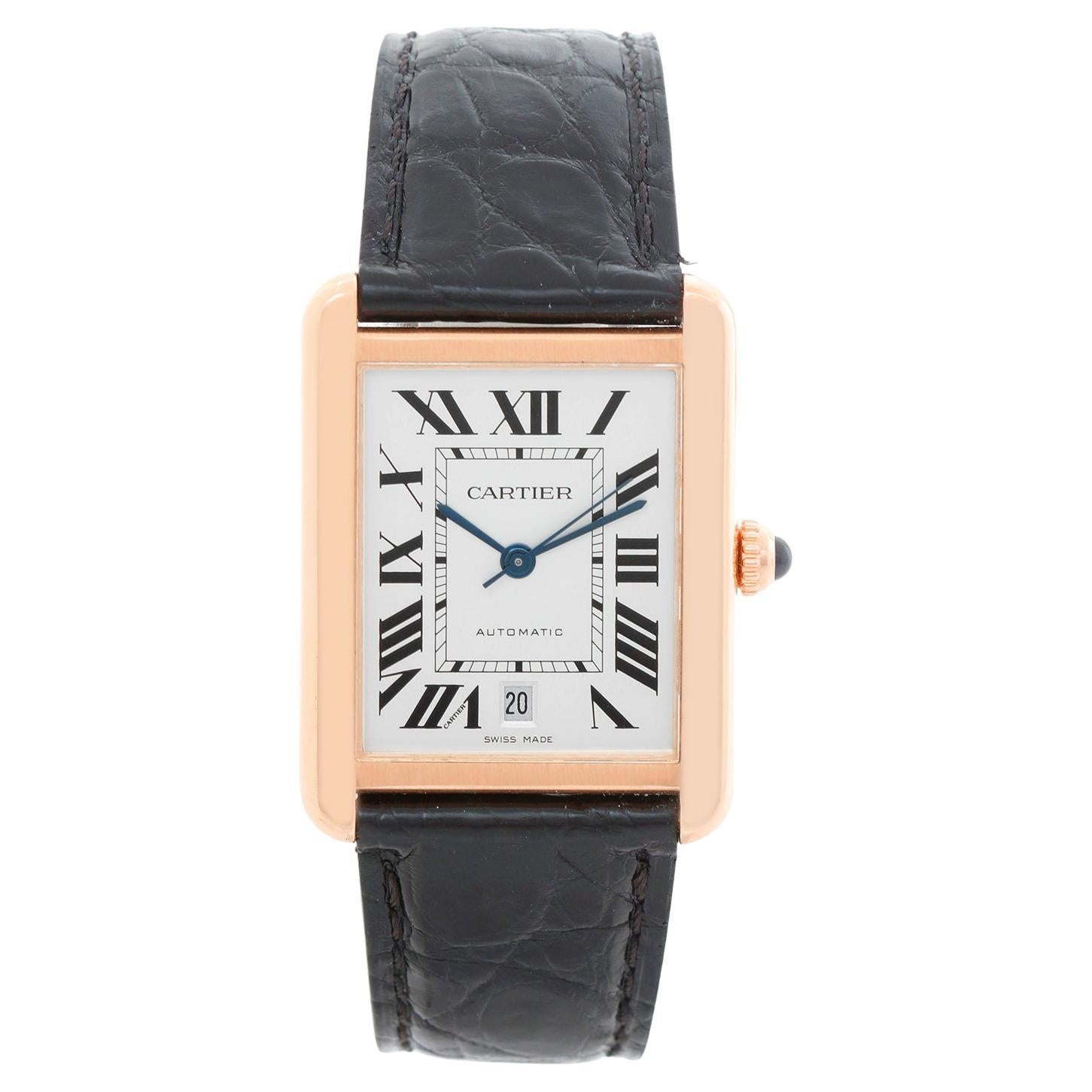 Cartier Tank Solo Or Rose 18k et Acier inoxydable XL W5200026 3514