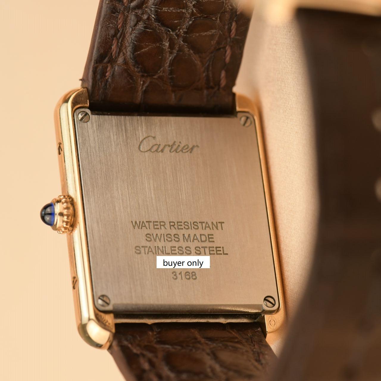 Cartier: 18 Karat Rosgold Uhr Tank Solo W5200024 5