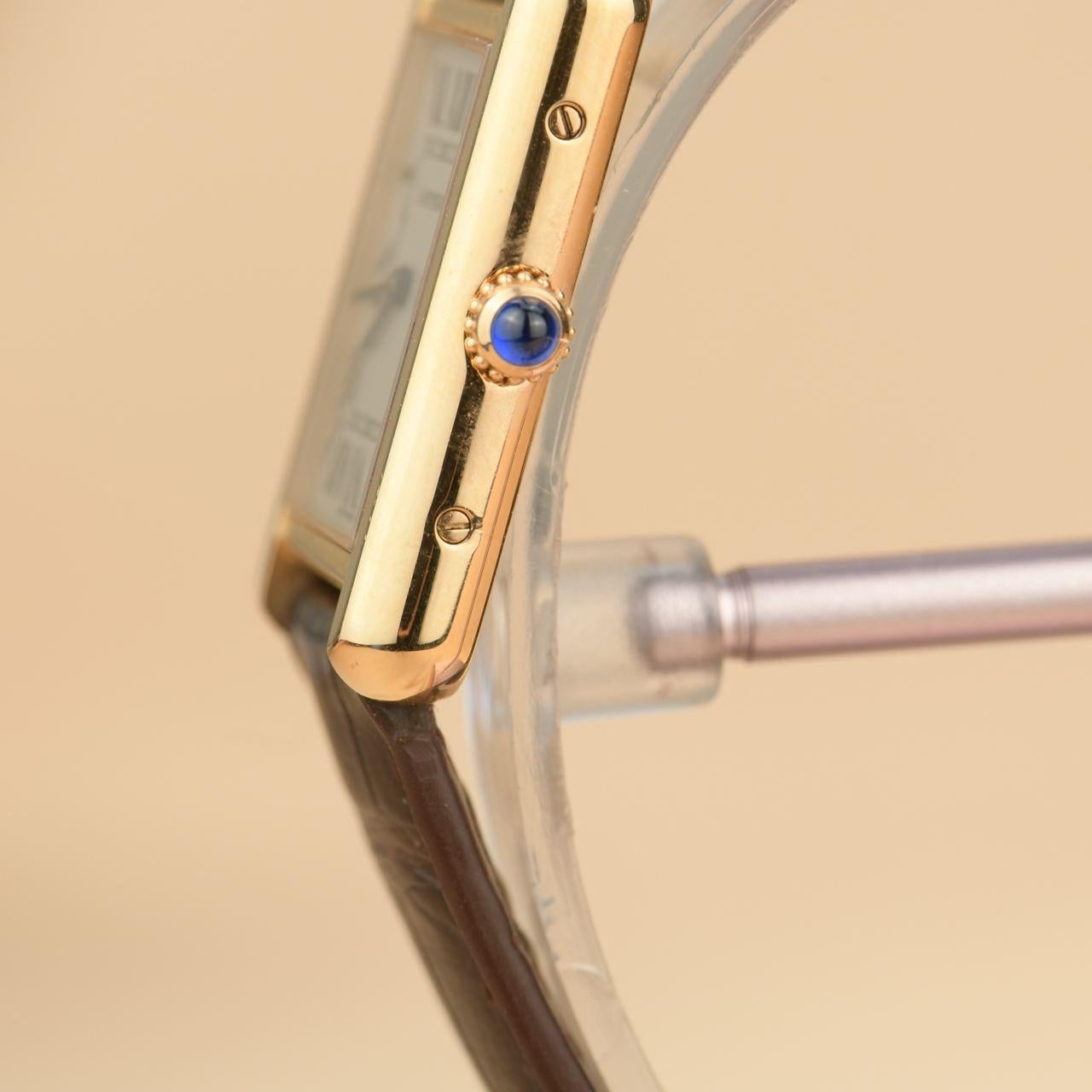 Cartier: 18 Karat Rosgold Uhr Tank Solo W5200024 für Damen oder Herren