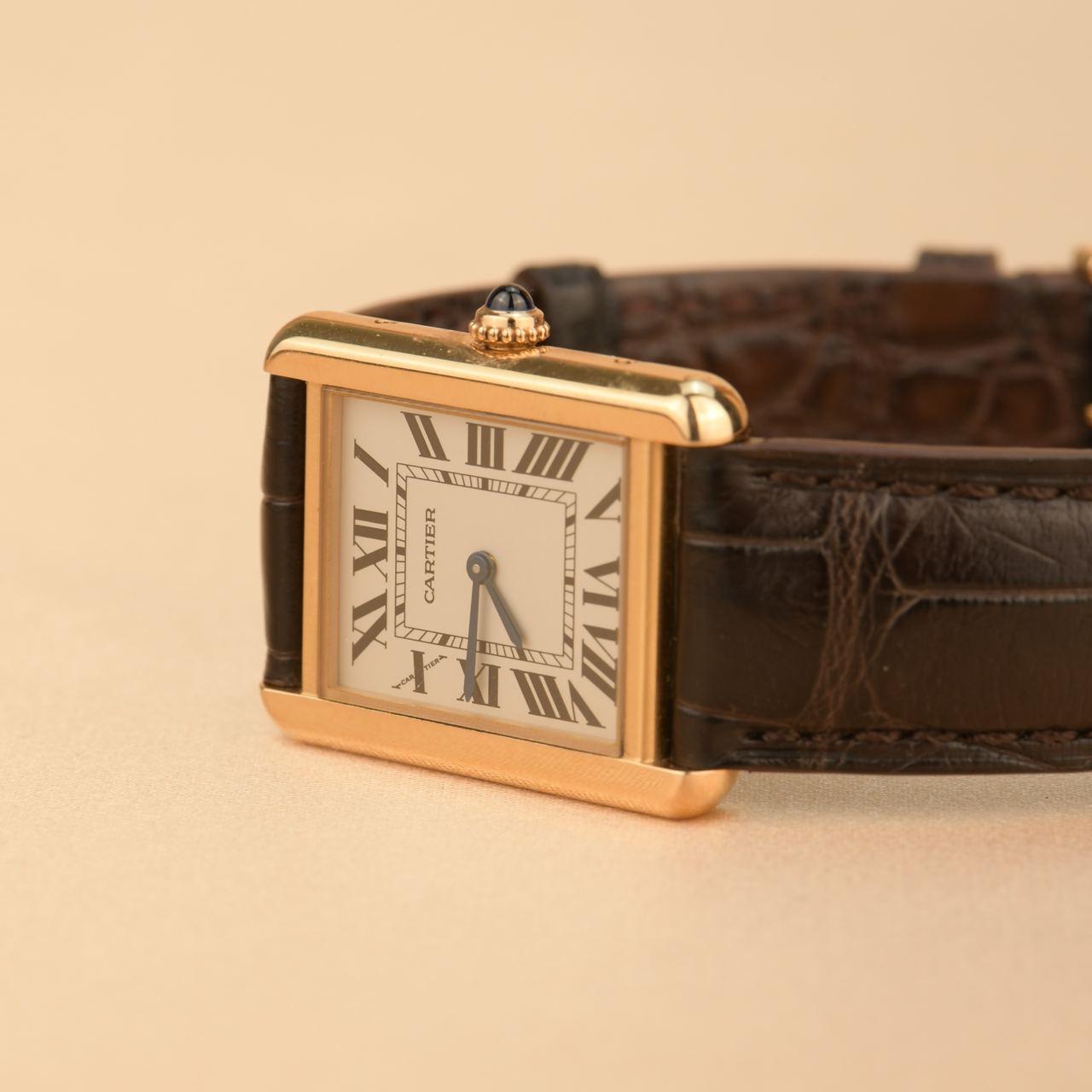 Cartier: 18 Karat Rosgold Uhr Tank Solo W5200024 2