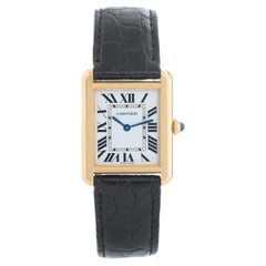 Cartier Montre Tank Solo en or jaune 18 carats pour hommes 3168 W5200024