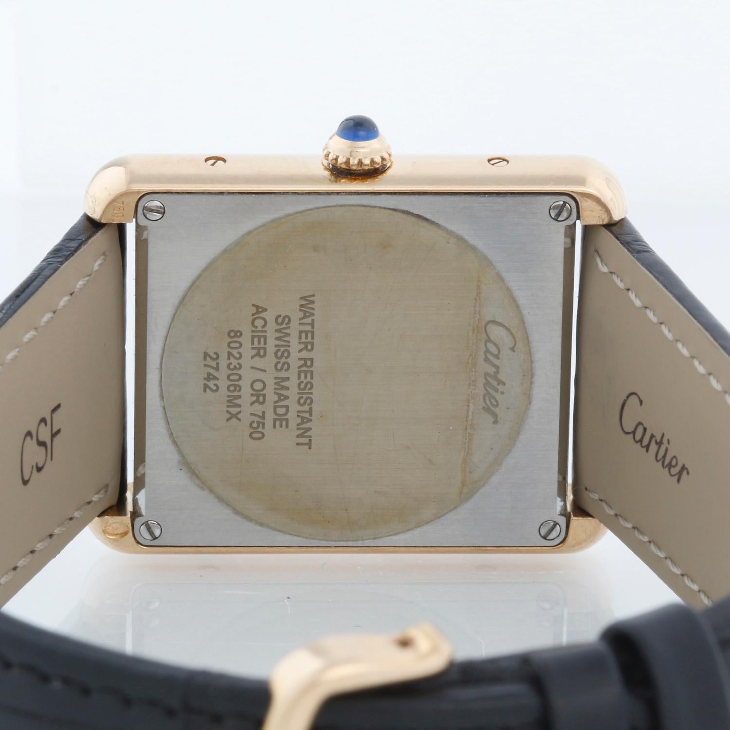 Reloj Cartier Tank Solo de oro amarillo de 18 quilates para hombre W1018855 2742 1