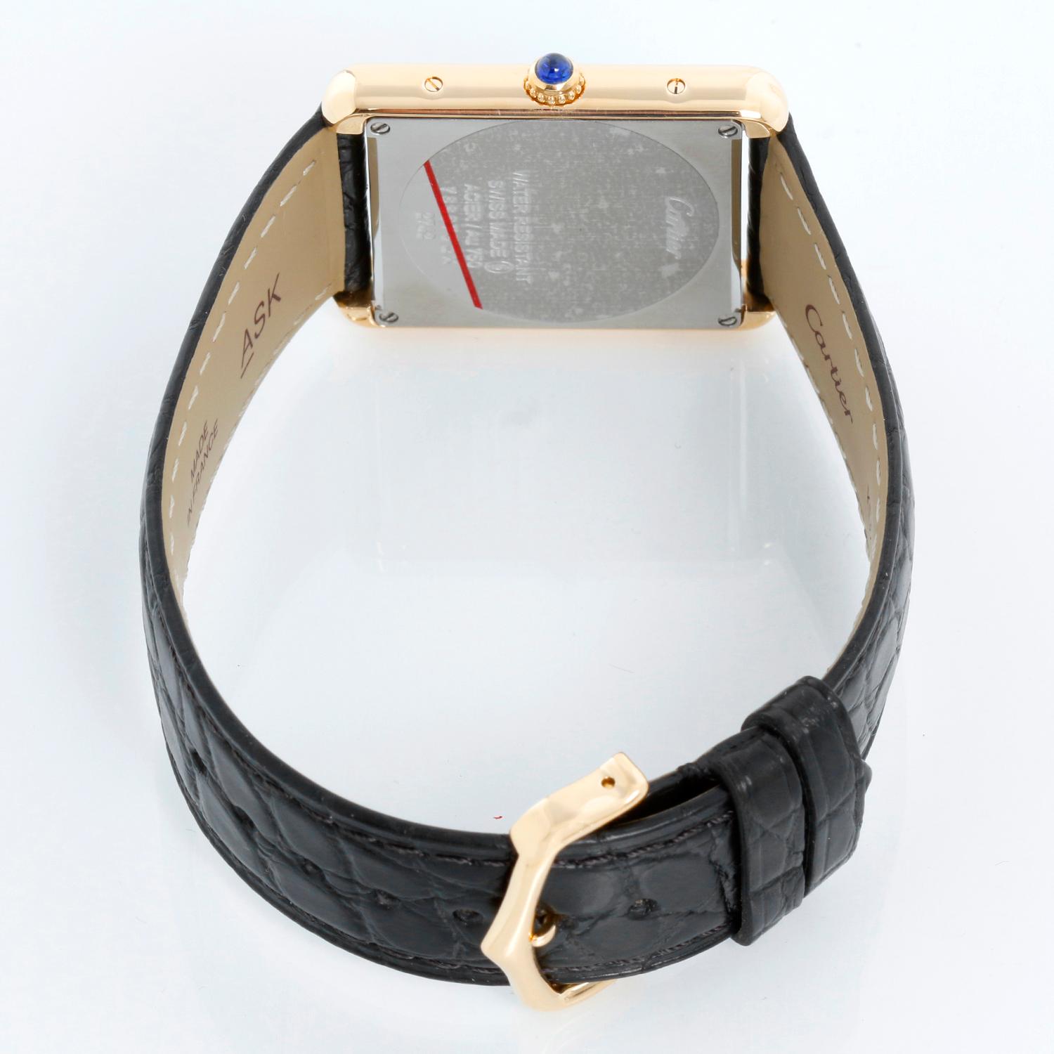 montre cartier tank solo homme