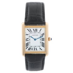 Cartier: 18 Karat Gelbgold Herrenuhr Tank Solo W1018855 2742