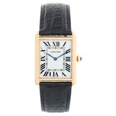 Cartier Tank Solo 18K Yellow Gold Men's Watch W1018855 2742