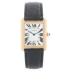 Cartier Tank Solo 18K Yellow Gold Men's Watch W1018855 2742