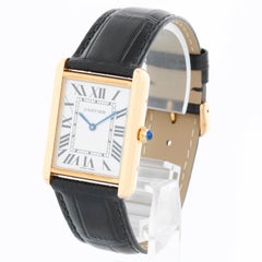 Cartier Tank Solo 18k Yellow Gold Men's Watch W1018855
